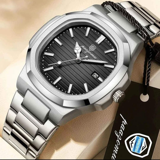 Poedagar 613 Luxury Stainless Steel Strap Watch