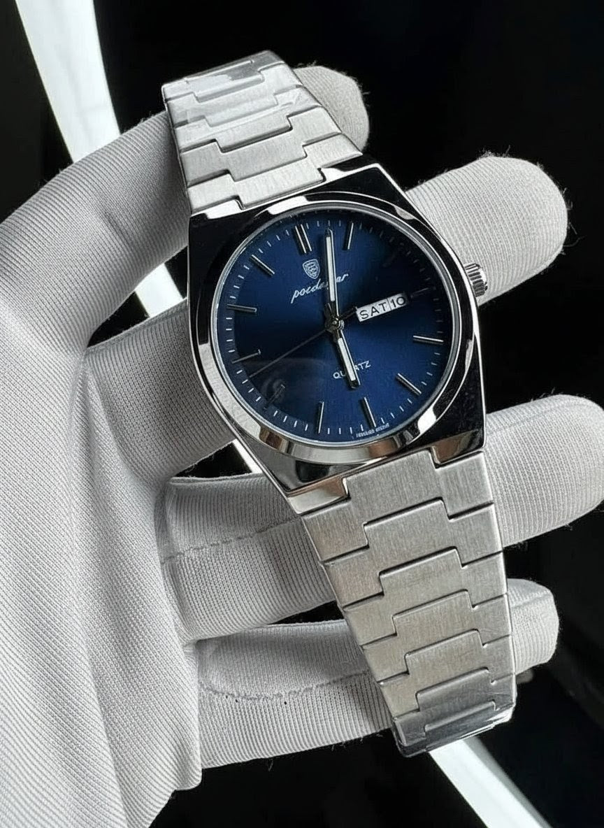 POEDAGAR 930 পুরুষদের স্টাইলিশ স্টেইনলেস স্টিল ঘড়ি